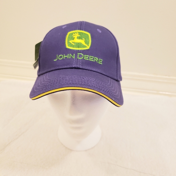John Deere Other - JOHN DEERE GREEN AND PURPLE BASEBALL CAP